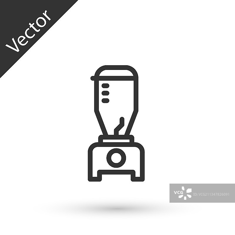 白色背景上的灰色搅拌机图标图片素材
