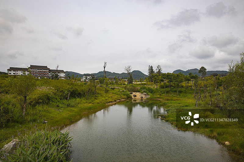 修文县“桃园八寨”农业科技示范园、农业嘉年华--心净桃源图片素材