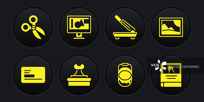 名片风景图印章颜料样机图片素材