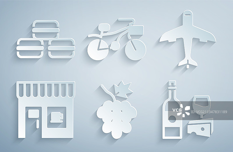 葡萄柚飞机咖啡店葡萄酒瓶合集图片素材