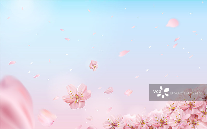 浪漫樱花背景图片素材