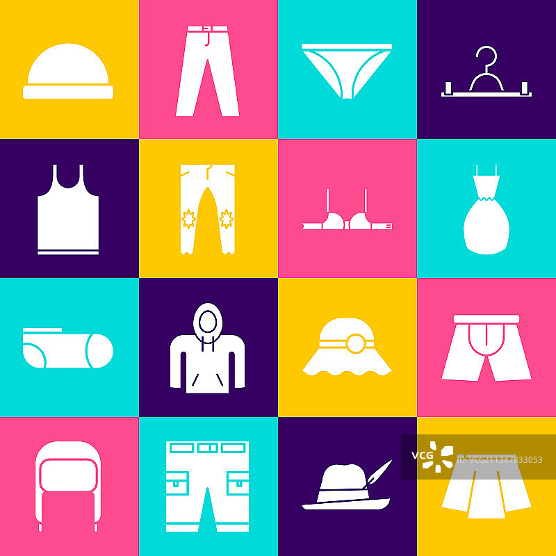 裙子、男士内裤、女士连衣裙和裤子套装图片素材