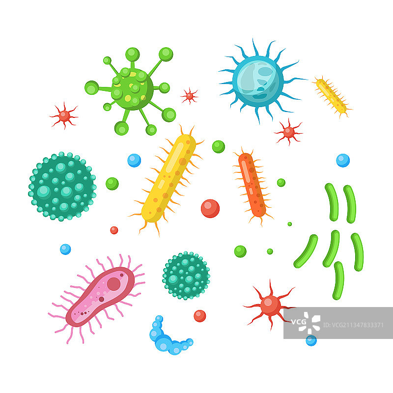 细菌病毒微生物合集图片素材