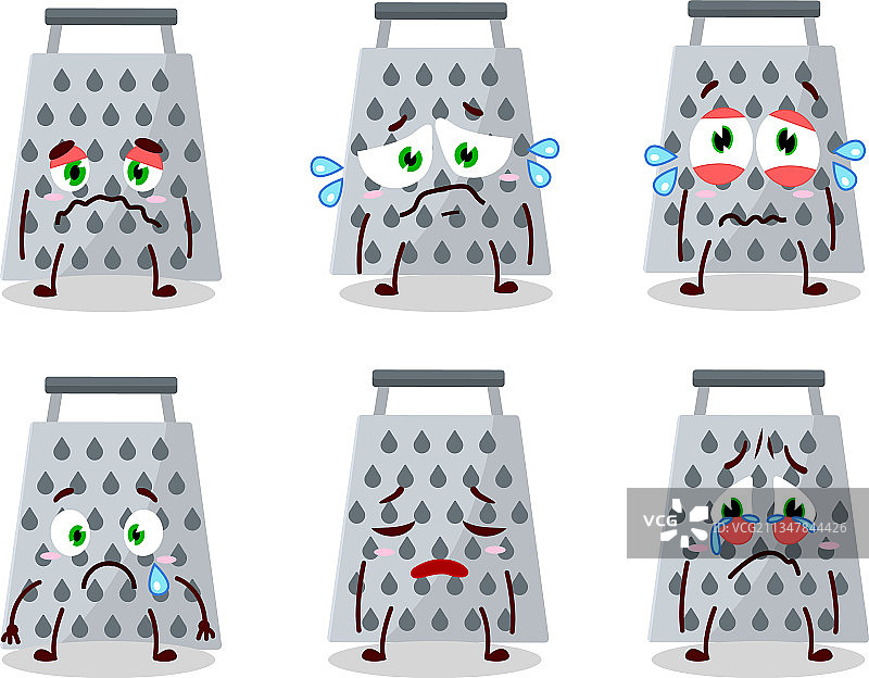 悲伤的奶酪卡通形象图片素材