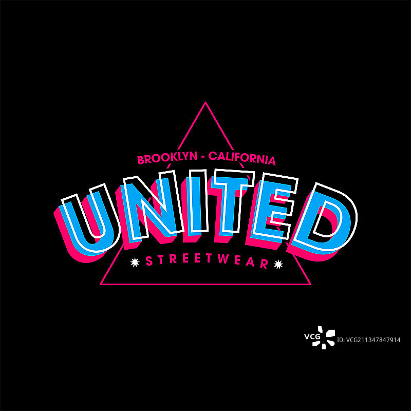 街头服饰布鲁克林加利福尼亚图片素材