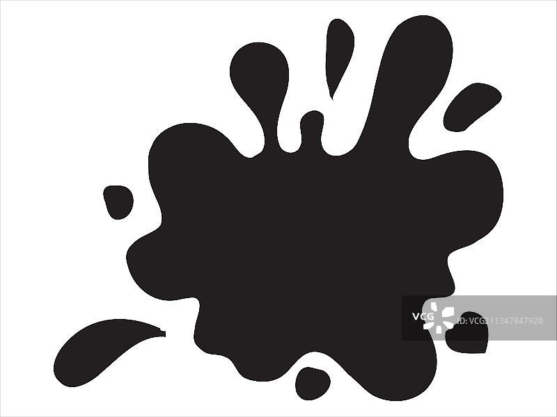 手绘黑色墨点图片素材