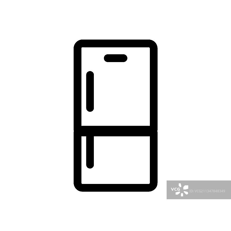冰箱图标线条图片素材