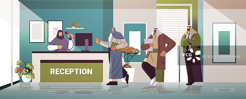 阿拉伯商务人士或旅客图片素材