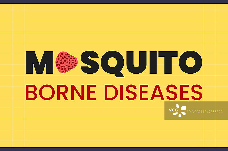 蚊媒疾病文字排版图片素材