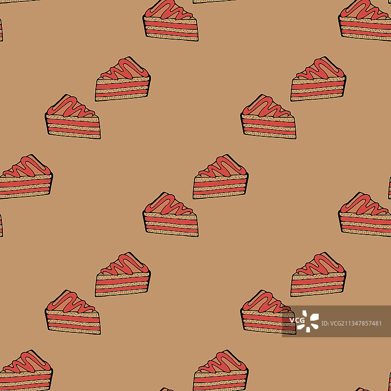 巧克力蛋糕无缝图案图片素材