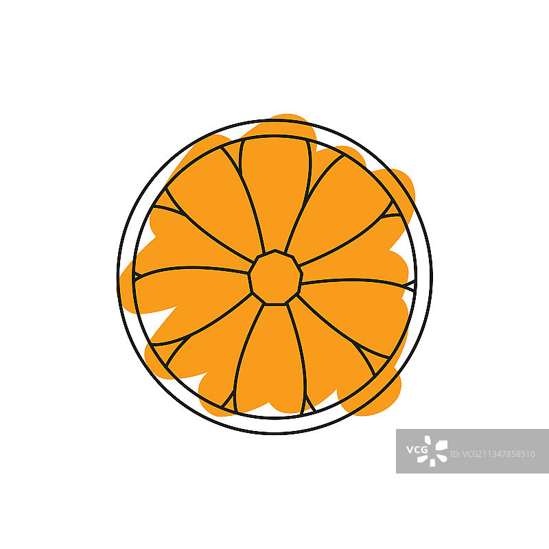 用于项目的橘色图标图片素材