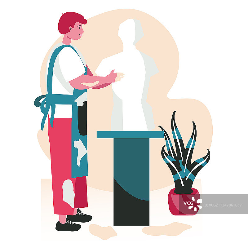 人们做他们最喜欢的爱好场景概念图片素材