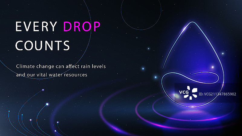 每一滴水都很重要模版环境科技图片素材