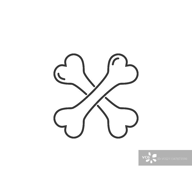 交叉骨骼图标图片素材