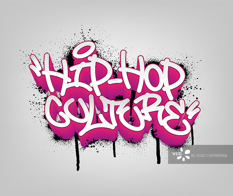 嘻哈文化标签涂鸦风格标签字样图片素材