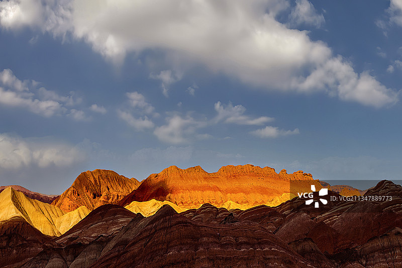 张掖七彩丹霞图片素材