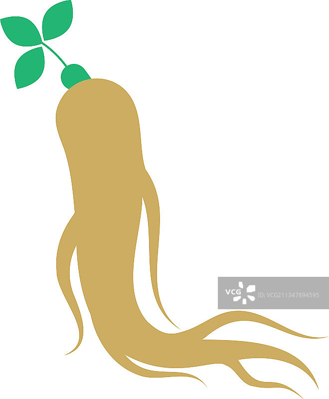 人参图标设计模板图片素材