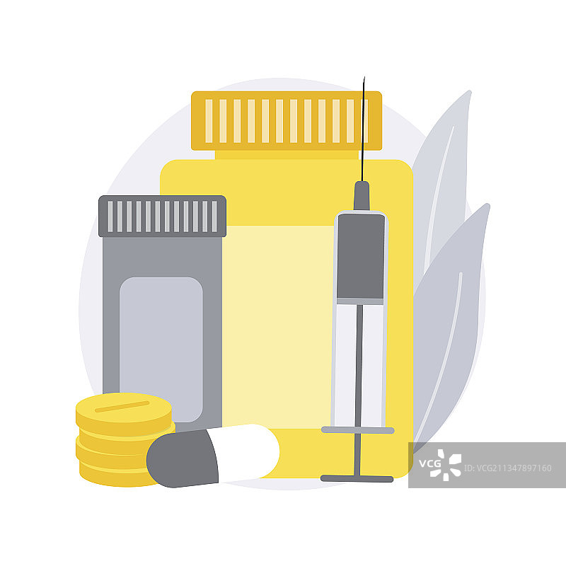 糖尿病药物抽象概念图片素材