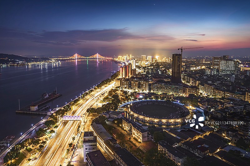 汕头夜景图片素材