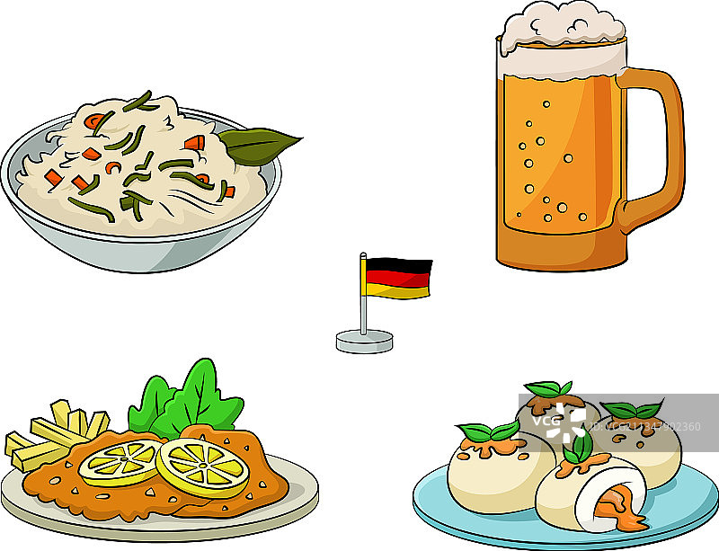 德国美食拼盘图片素材