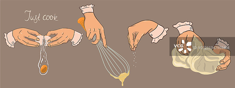 揉面团烹饪banner图片素材