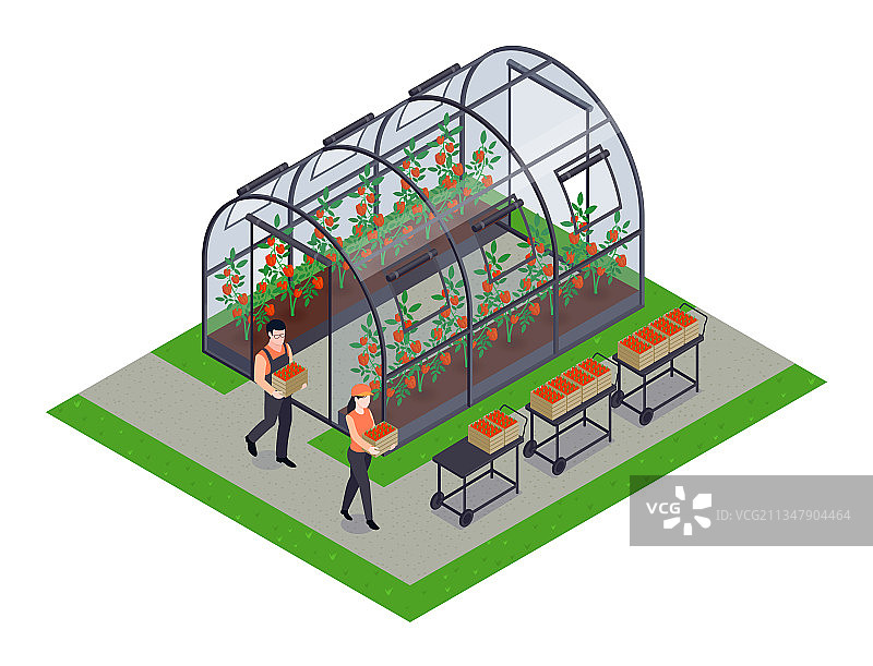 温室2.5D元素图片素材