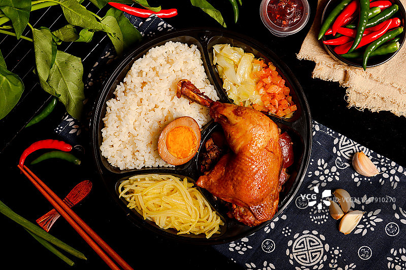 鸭腿饭图片素材