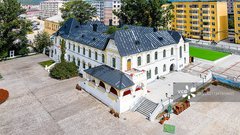 绥芬河铁路大白楼图片素材