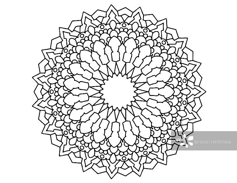 曼陀罗婚礼请柬背景与纹身设计图片素材