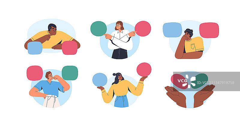 困惑的人们在做选择素材图片素材