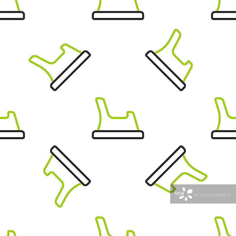 婴儿便盆线条图标无缝图案图片素材