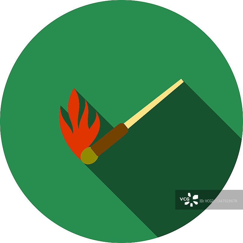 燃烧的火柴棍图标图片素材