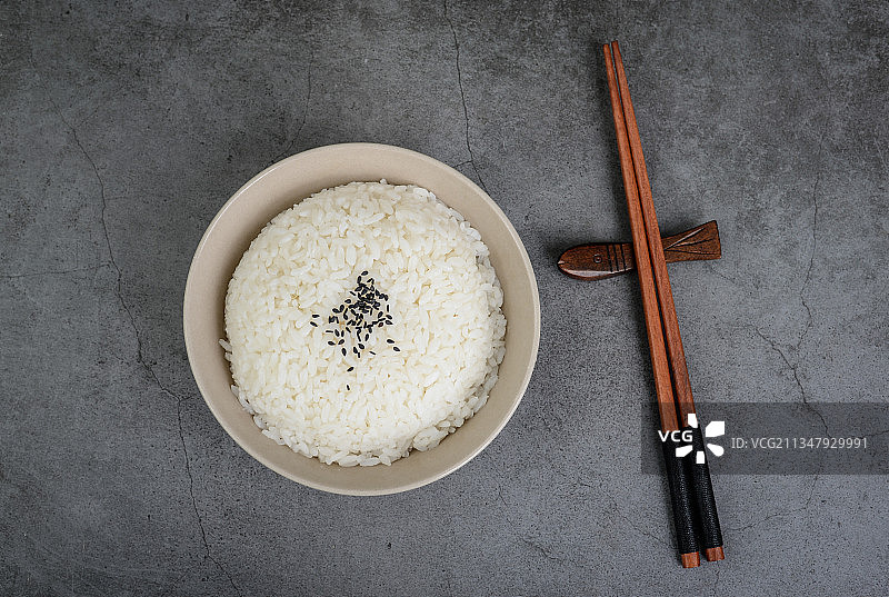 黑芝麻白米饭图片素材