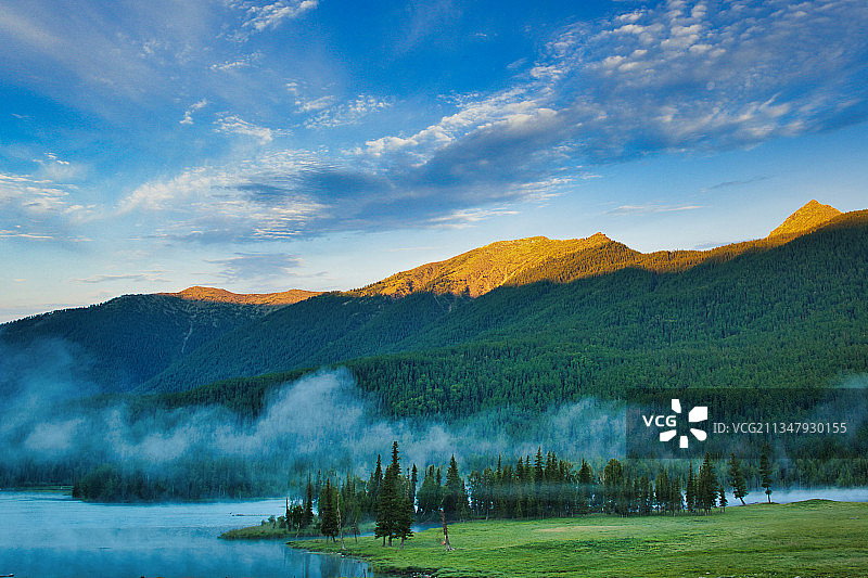 清晨的神仙湾图片素材