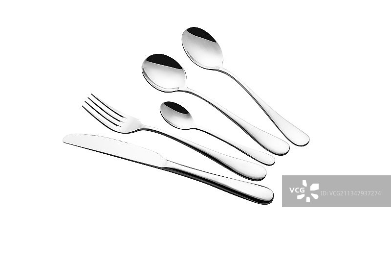 高档不锈钢西餐具图片素材