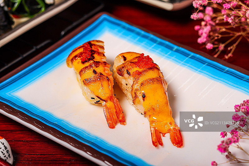 芝士虾寿司图片素材