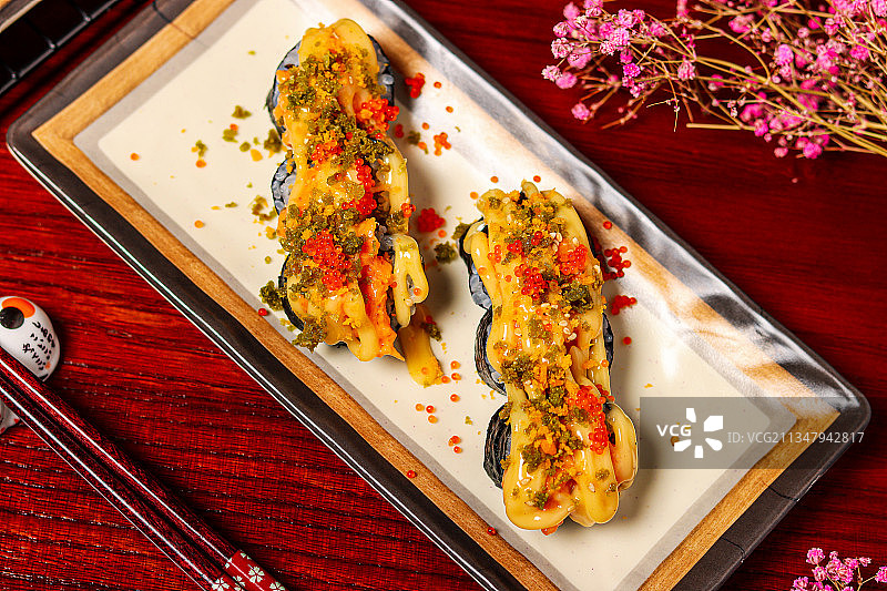 龙虾沙律卷图片素材