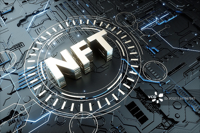 计算机技术NFT概念设计图片素材