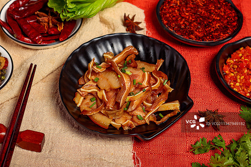 卤猪耳朵图片素材