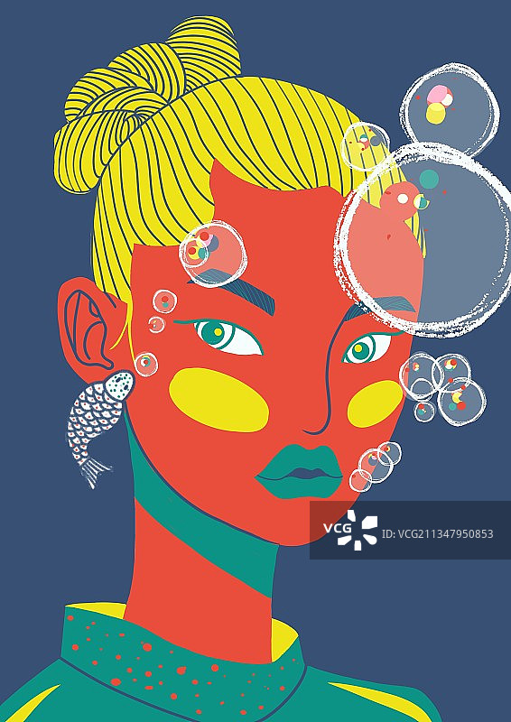 吐泡泡图片素材