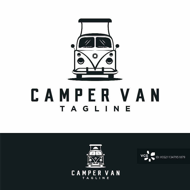 露营车或休闲车标志图片素材