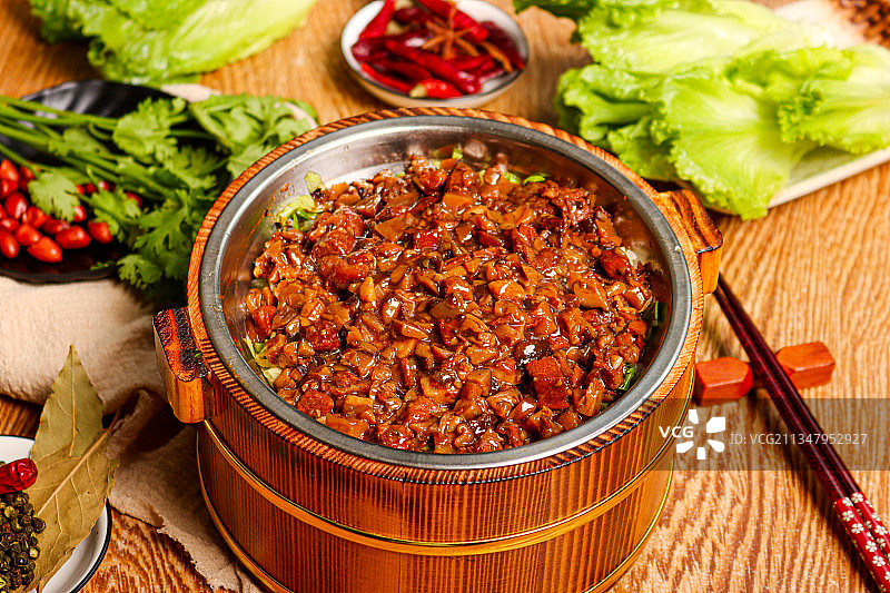 台式卤肉套饭图片素材