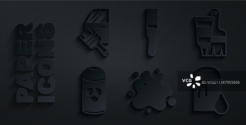 喷漆管油漆刷喷漆罐套装图片素材