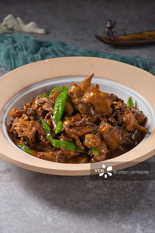 农家铁锅鸡图片素材