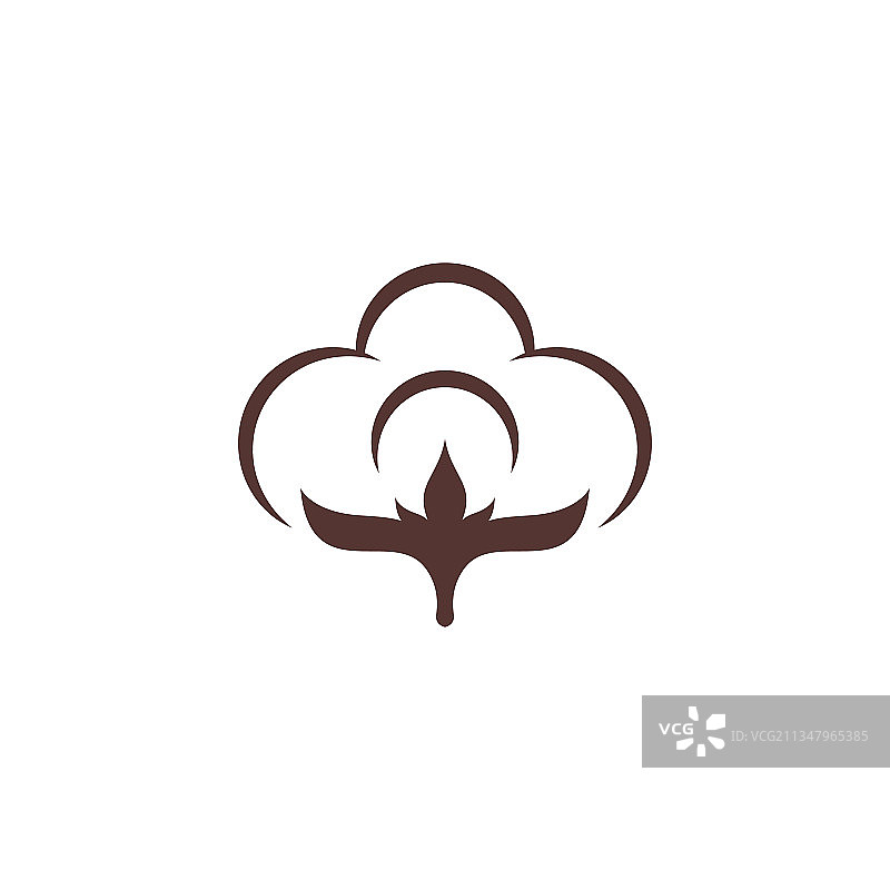棉花花朵图标模板图片素材