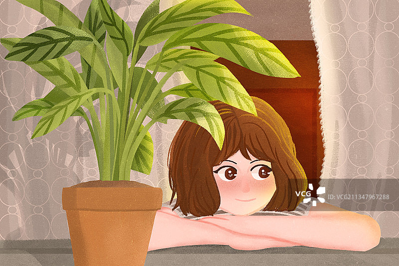 《这个杀手不太冷》电影插画图片素材