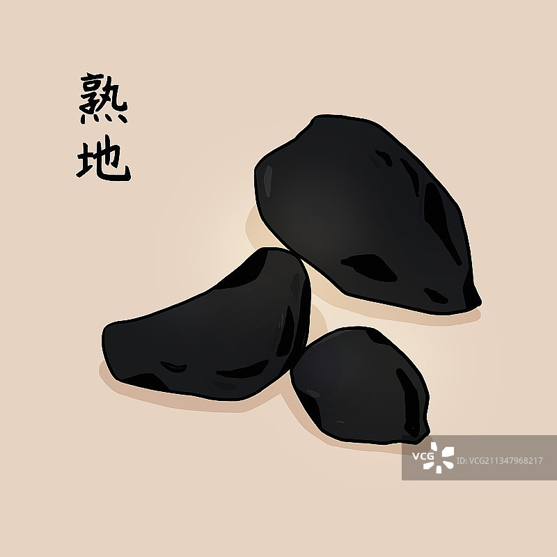 中药材熟地图片素材