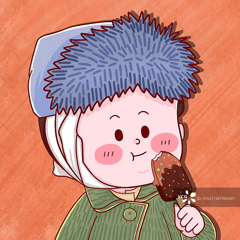 名画Q版插画图片素材