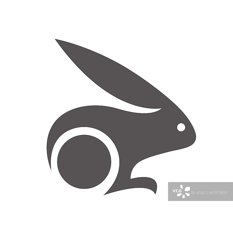 兔子动物标志或图标图片素材