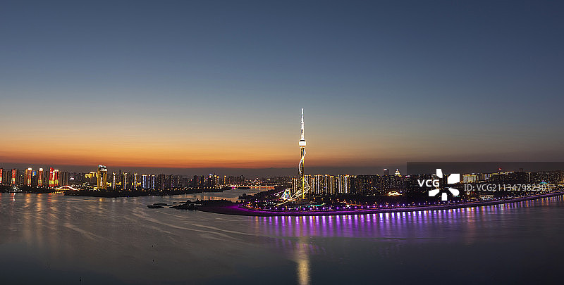 山东省临沂市沂河地标风景图片素材